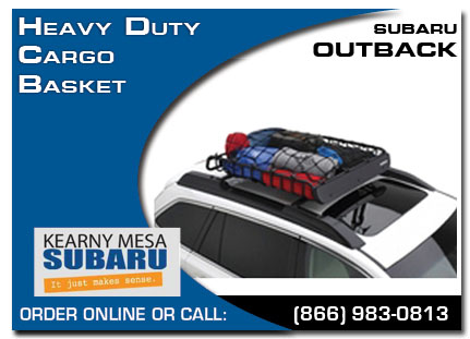 Kearny Mesa, subaru, heavy duty, cargo basket, outback, accessories, parts, specials