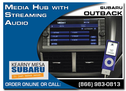 Kearny Mesa, subaru, media hub, straming audio , outback, accessories, parts, specials