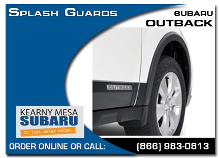 Kearny Mesa, subaru, splash guards, outback, accessories, parts, specials