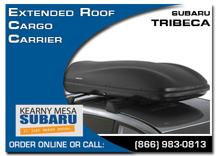 Kearny Mesa, subaru, roof cargo carrier, extended, tribeca, accessories, parts, specials