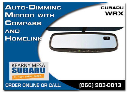 Kearny Mesa, subaru, auto-dimming mirror, compass, homelink, wrx / sti, accessories, parts, specials