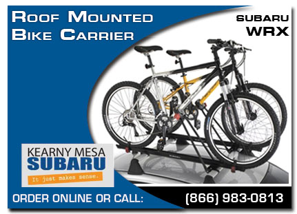 Kearny Mesa, subaru, bike carrier, roof mounted bike, wrx / sti, accessories, parts, specials