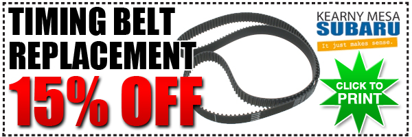 Timing Belt Replacement Service Special, Subaru Discount Coupons, Car Repair & Maintenance San Diego, California, Kearny Mesa