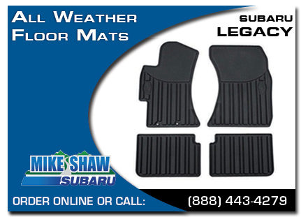 Denver, subaru, all weather floor mats, legacy, accessories, parts, specials