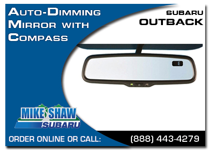 Denver, subaru, auto-dimming mirror, compass, outback, accessories, parts, specials