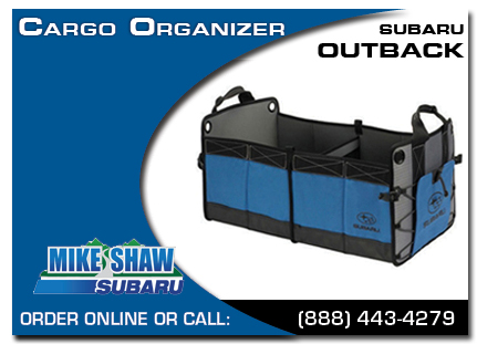 Denver, subaru, cargo organizer, outback, accessories, parts, specials