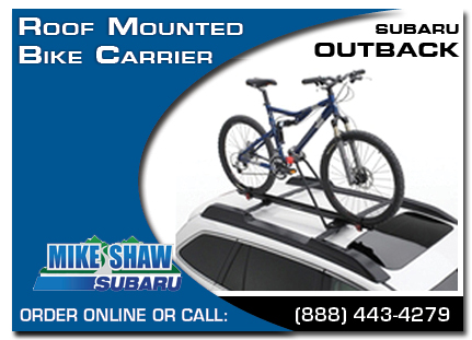 Denver, subaru, bike carrier, roof mounted, outback, accessories, parts, specials