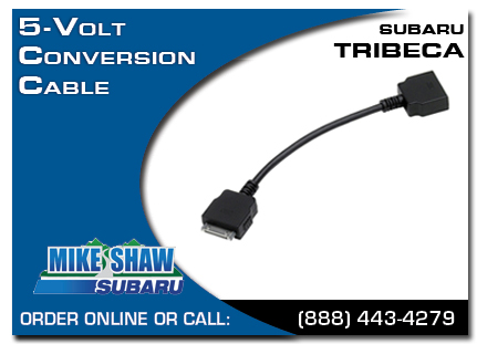 Denver, subaru, 5 volt conversion cable, tribeca, accessories, parts, specials