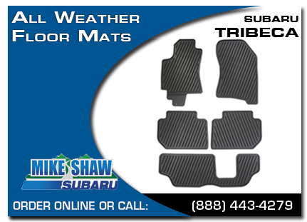 Denver, subaru, all weather floor mats, tribeca, accessories, parts, specials