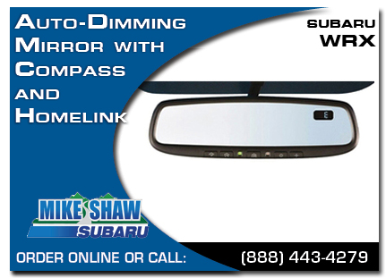 Denver, subaru, auto-dimming mirror, compass, homelink, wrx / sti, accessories, parts, specials