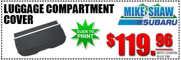 Subaru Luggage Compartment cover Discount Coupon