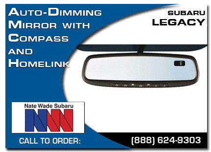 Salt Lake City, subaru, auto-dimming mirror, compass, homelink, legacy, accessories, parts, specials