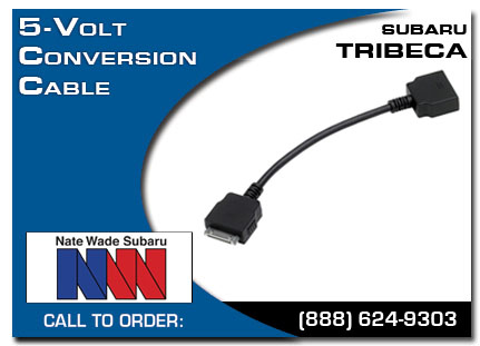 Salt Lake City, subaru, 5 volt conversion cable, tribeca, accessories, parts, specials