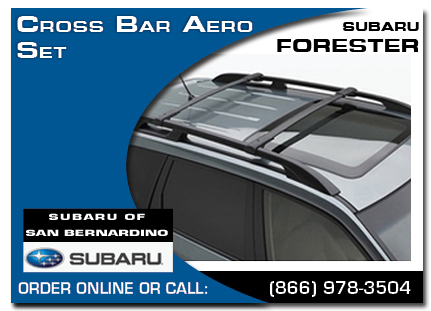San Bernardino, subaru, cross bar aero set, forester, accessories, parts, specials