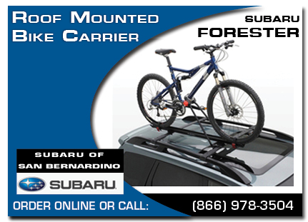 San Bernardino, subaru, bike carrier, roof mounted, forester, accessories, parts, specials