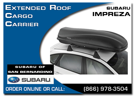 San Bernardino, subaru, roof cargo carrier, extended, impreza, accessories, parts, specials