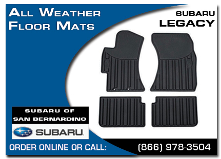 San Bernardino, subaru, all weather floor mats, legacy, accessories, parts, specials