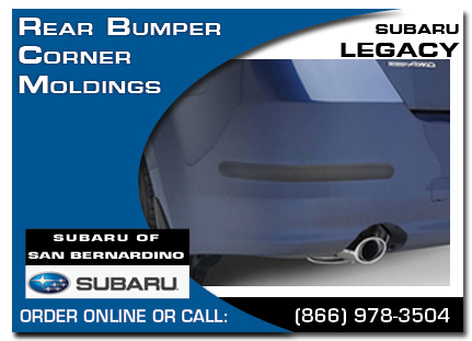 San Bernardino, subaru, bumper corner moldings, legacy, accessories, parts, specials