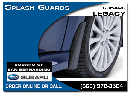 San Bernardino, subaru, splash guards, legacy, accessories, parts, specials