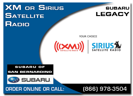 San Bernardino, subaru, xm, sirius, satellite radio, extended, legacy, accessories, parts, specials