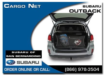 San Bernardino, subaru, cargo net, outback, accessories, parts, specials