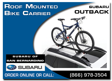 San Bernardino, subaru, bike carrier, roof mounted, outback, accessories, parts, specials