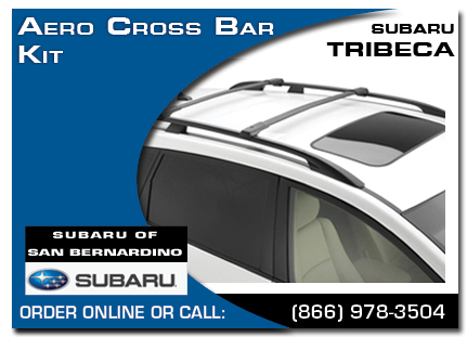 San Bernardino, subaru, cross bar aero set, tribeca, accessories, parts, specials