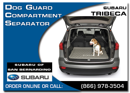 San Bernardino, subaru, dog guard, compartment separator, tribeca, accessories, parts, specials
