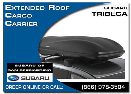 San Bernardino, subaru, roof cargo carrier, extended, tribeca, accessories, parts, specials