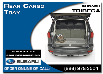 San Bernardino, subaru, cargo tray, rear, tribeca, accessories, parts, specials