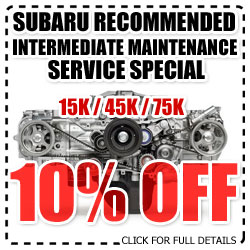 scheduled service maintenance, intermediate service, subaru, service, specials, superstore, phoenix, scottsdale, tempe, mesa, chandler, arizona, az