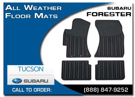 tucson, subaru, all weather floor mats, forester, accessories, parts, specials