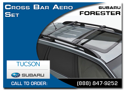 tucson, subaru, cross bar aero set, forester, accessories, parts, specials