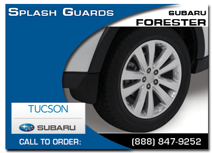 tucson, subaru, splash guards, forester, accessories, parts, specials