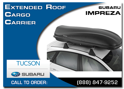 tucson, subaru, roof cargo carrier, extended, impreza, accessories, parts, specials