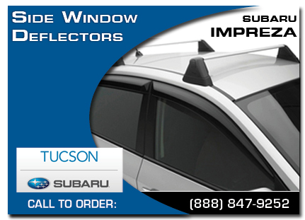tucson, subaru, side window deflectors, impreza, accessories, parts, specials