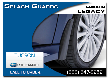 tucson, subaru, splash guards, legacy, accessories, parts, specials
