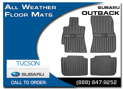 tucson, subaru, all weather floor mats, outback, accessories, parts, specials