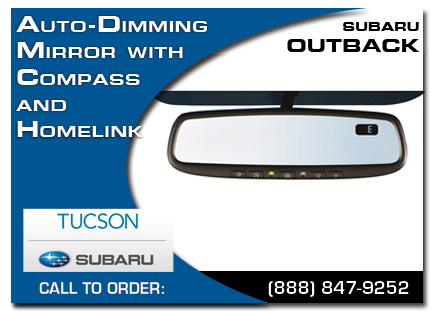 tucson, subaru, auto-dimming mirror, compass, homelink, outback, accessories, parts, specials