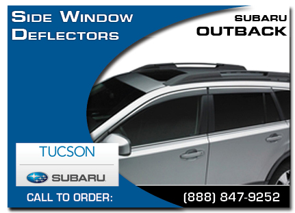 tucson, subaru, side window deflectors, outback, accessories, parts, specials