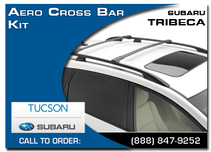 tucson, subaru, cross bar aero set, tribeca, accessories, parts, specials