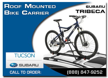 tucson, subaru, bike carrier, roof mounted, tribeca, accessories, parts, specials