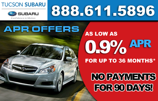Subaru Finance Special, 2012 New Car Specials at Tucson Subaru in Arizona