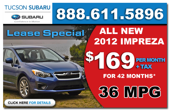 2012 Subaru Impreza Lease serving Phoenix, Tucson, Arizona