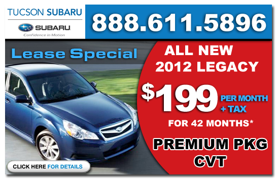 2012 Subaru Legacy Lease serving Phoenix, Tucson, Arizona