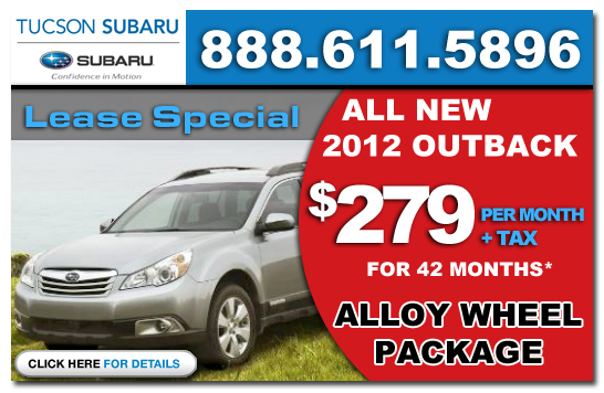 2012 Subaru Outback Lease serving Phoenix, Tucson, Arizona