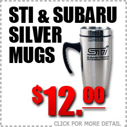 Subaru STi Silver Mug Gear Special, Accessories Discount Coupon, Tucson, Phoenix, Casa Grande, Arizona