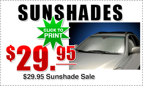 tucson, subaru, parts, specials, sunshades
