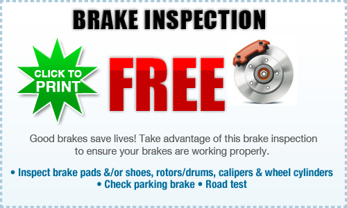 tucson, subaru, brakes, brake special