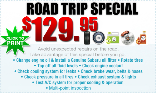 tucson, subaru, trip, special, road trip special, tune up